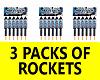 3 Packs of Maverick Rockets
